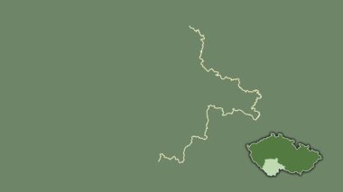 Jihocesky - Çek Cumhuriyeti bölgesi, dışlanmış ve izole edilmiş. Uydu