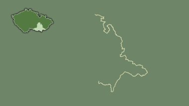 Jihomoravsky - Çek Cumhuriyeti bölgesi, boşaltılmış ve izole edilmiş. Uydu