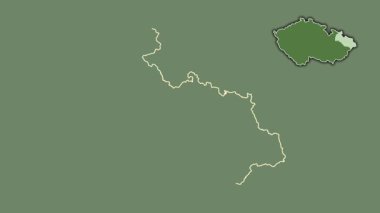 Moravskoslezsky - Çek Cumhuriyeti bölgesi, boşaltılmış ve izole edilmiş. Uydu