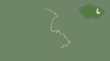 Olomoucky - Çek Cumhuriyeti bölgesi, boşaltılmış ve izole edilmiş. Uydu