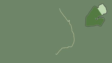 Obuck - Cibuti bölgesi, boşaltılmış ve izole edilmiş. Uydu