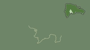 Azua, Dominicana, soyutlanmış ve dışlanmış. Uydu