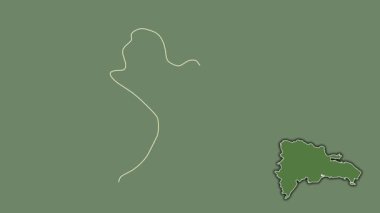 Dağıtım Nacional, Dominicana, boşaltılmış ve izole edilmiş. Uydu