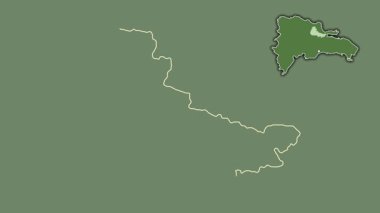 Duarte, Dominicana, soyutlanmış ve dışlanmış. Uydu