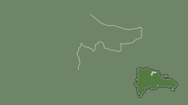 Espaillat, Dominicana, soyutlanmış ve soyutlanmış. Uydu