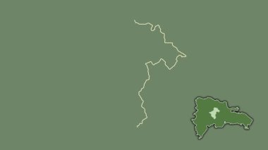 La Vega, Dominicana, soyutlanmış ve dışlanmış. Uydu