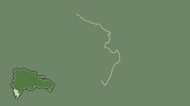 Pedernales, Dominicana, soyutlanmış ve soyutlanmış. Uydu