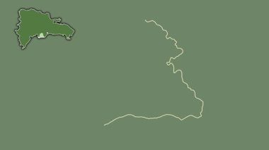 Peravia, Dominicana, soyutlanmış ve soyutlanmış. Uydu