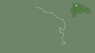 Valverde, Dominicana, soyutlanmış ve soyutlanmış. Uydu