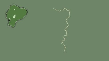 Chimborazo, Ekvador, soyutlanmış ve soyutlanmış. Uydu