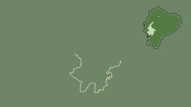 Guayas, Ekvador, soyutlanmış ve soyutlanmış. Uydu