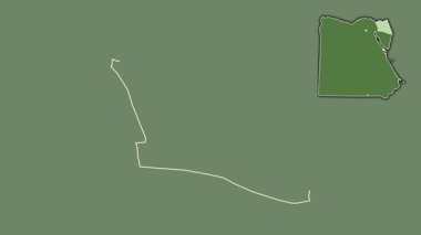 Shamal Sina, Mısır, soyutlanmış ve soyutlanmış. Uydu