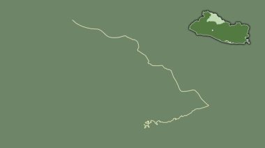 Chalatenango, El Salvador, dışlanmış ve izole edilmiş. Uydu