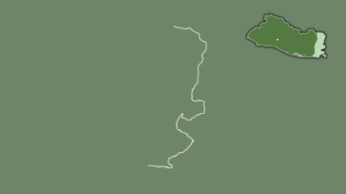 La Union, El Salvador, boşaltılmış ve izole edilmiş. Uydu
