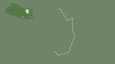 Morazan, El Salvador, dışlanmış ve izole edilmiş. Uydu