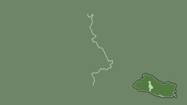 San Salvador, El Salvador, boşaltılmış ve izole edilmiş. Uydu