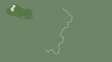 Santa Ana, El Salvador, boşaltılmış ve izole edilmiş. Uydu