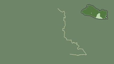 Usulutan, El Salvador, dışlanmış ve izole edilmiş. Uydu