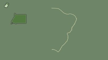 Bioko Sur, Ekvator Ginesi, çıkarılmış ve izole edilmiş. Uydu