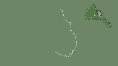 Maekel, Eritre, soyutlanmış ve soyutlanmış. Uydu