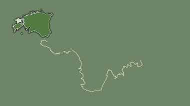 Hiiu, Estonya, soyutlanmış ve dışlanmış. Uydu