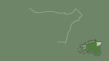 Ida-Viru, Estonya, soyutlanmış ve dışlanmış. Uydu