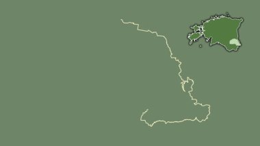 Polva, Estonya, soyutlanmış ve soyutlanmış. Uydu