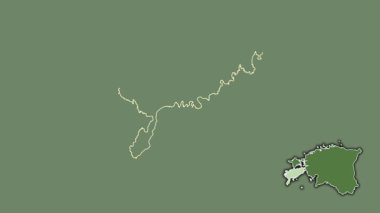 Saare, Estonya, boşaltılmış ve izole edilmiş. Uydu