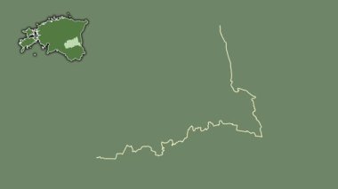 Tartu, Estonya, soyutlanmış ve soyutlanmış. Uydu