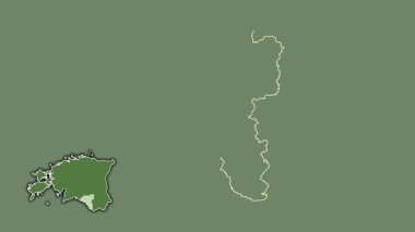 Valga, Estonya, boşaltılmış ve izole edilmiş. Uydu