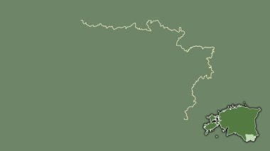 Voru, Estonya, dışlanmış ve izole edilmiş. Uydu