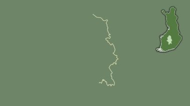 Orta Finlandiya, Finlandiya, dışlanmış ve izole edilmiş. Uydu