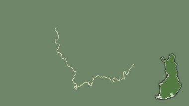 Kymenlaakso, Finlandiya, boşaltılmış ve izole edilmiş. Uydu