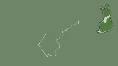 Kuzey Ostrobothnia, Finlandiya, boşaltılmış ve izole edilmiş. Uydu