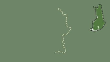 Paijanne Tavastia, Finlandiya, dışlanmış ve izole edilmiş. Uydu