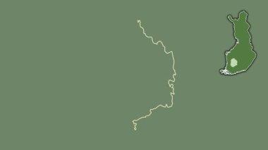 Pirkanmaa, Finlandiya, boşaltılmış ve izole edilmiş. Uydu