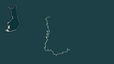 Satakunta, Finlandiya, boşaltılmış ve izole edilmiş. Desen