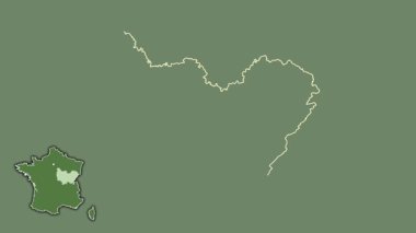 Bourgogne-Franche-Comte, Fransa, dışlanmış ve izole edilmiş. Uydu
