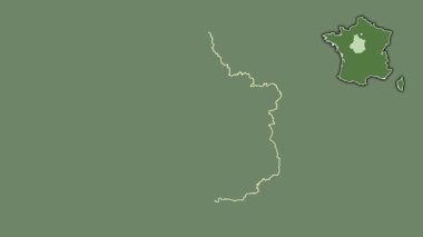 Merkez-Val de Loire, Fransa, dışlanmış ve izole edilmiş. Uydu