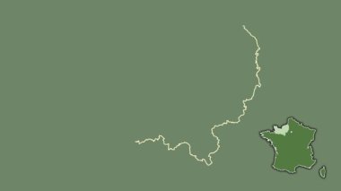 Normandie, Fransa, sürülmüş ve izole edilmiş. Uydu