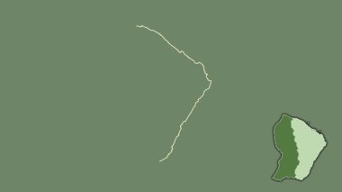 Cayenne, Fransız Guyanası, soyutlanmış ve dışlanmış. Uydu