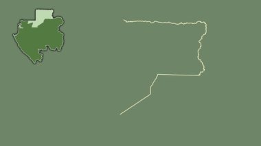 Wouleu-Ntem, Gabon, çıkarıldı ve izole edildi. Uydu