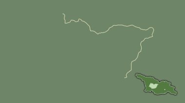 Imereti, Gürcistan, dışlanmış ve izole edilmiş. Uydu