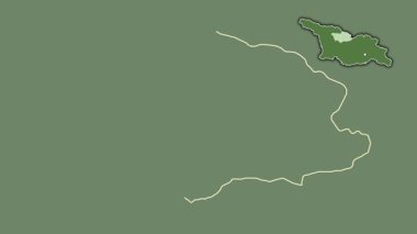 Racha-Lechkhumi-Kvemo Svaneti, Gürcistan, dışlanmış ve izole edilmiş. Uydu