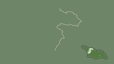 Samegrelo-Zemo Svaneti, Gürcistan, dışlanmış ve izole edilmiş. Uydu