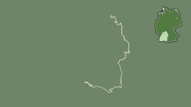 Baden-Wurttemberg, Almanya, sürüldü ve izole edildi. Uydu