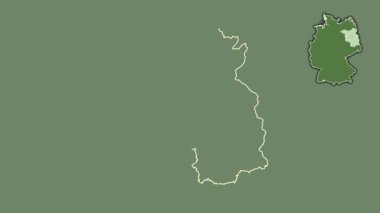 Brandenburg, Almanya, boşaltılmış ve izole edilmiş. Uydu