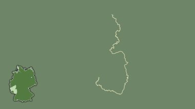 Rheinland-Pfalz, Almanya, sürüldü ve izole edildi. Uydu