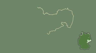 Sachsen, Almanya, sürüldü ve izole edildi. Uydu