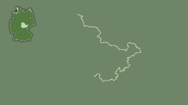 Thuringen, Almanya, çıkarılmış ve izole edilmiş. Uydu